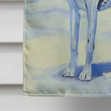 Load image into Gallery viewer, Harlequin Great Dane with Santa Claus Flag Canvas House Size