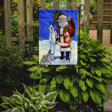 Load image into Gallery viewer, Harlequin Great Dane with Santa Claus Garden Flag – Decorative Outdoor Yard Flag