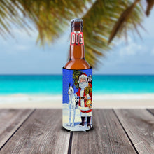 Load image into Gallery viewer, Harlequin Great Dane with Santa Claus Slim Can Hugger – Fun &amp; Functional Drink Coolers 7083MUK