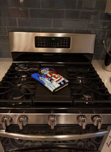Load image into Gallery viewer, Harlequin Great Dane with Santa Claus Oven Mitt 7083OVMT
