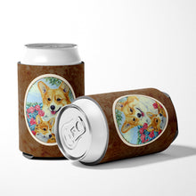 Load image into Gallery viewer, Corgi Momma loves Roses Can or Bottle Hugger 7084CC