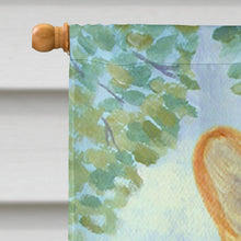 Load image into Gallery viewer, Corgi Momma's Love and Roses Flag Canvas House Size