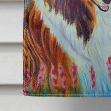 Load image into Gallery viewer, Two Sable Shelties Flag Canvas House Size