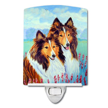 Load image into Gallery viewer, Sable Shelties Double Trouble Ceramic Night Light 7086CNL