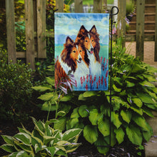 Load image into Gallery viewer, Two Sable Shelties Garden Flag – Decorative Outdoor Yard Flag