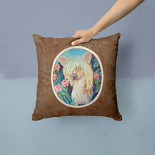 Load image into Gallery viewer, Chinese Crested Throw Pillow - 14x14 Decorative Pillow – Art for Your Home &amp; Patio 7087PW1414