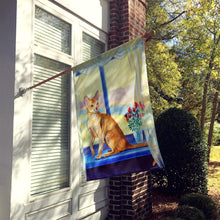 Load image into Gallery viewer, Cat  in the window Flag Canvas House Size