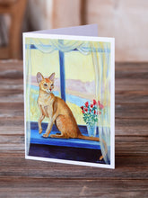 Load image into Gallery viewer, Cat  Greeting Cards -  Blank Note Cards – 8-Pack of Artist-Designed Cards with Envelopes