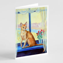 Load image into Gallery viewer, Cat  Greeting Cards -  Blank Note Cards – 8-Pack of Artist-Designed Cards with Envelopes