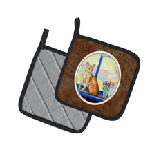 Load image into Gallery viewer, Cat Pot Holders - Set of 2 Decorative Kitchen Helpers | Made in the USA 7091PTHD