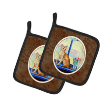 Load image into Gallery viewer, Cat Pot Holders - Set of 2 Decorative Kitchen Helpers | Made in the USA 7091PTHD