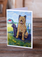 Load image into Gallery viewer, Briard  Greeting Cards -  Blank Note Cards – 8-Pack of Artist-Designed Cards with Envelopes
