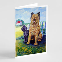 Load image into Gallery viewer, Briard  Greeting Cards -  Blank Note Cards – 8-Pack of Artist-Designed Cards with Envelopes