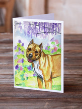 Load image into Gallery viewer, Pit Bull  Greeting Cards -  Blank Note Cards – 8-Pack of Artist-Designed Cards with Envelopes