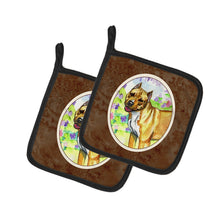 Load image into Gallery viewer, Pit Bull Pot Holders - Set of 2 Decorative Kitchen Helpers | Made in the USA 7093PTHD