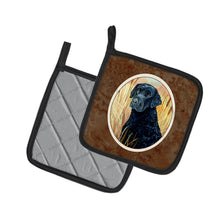 Load image into Gallery viewer, Curly Coated Retriever Pot Holders - Set of 2 Decorative Kitchen Helpers | Made in the USA 7097PTHD