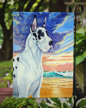 Load image into Gallery viewer, Great Dane Harlequin Dane at Sunset Garden Flag – Decorative Outdoor Yard Flag