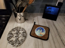 Load image into Gallery viewer, Harelquin Great Dane Pot Holders - Set of 2 Decorative Kitchen Helpers | Made in the USA 7098PTHD