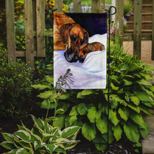 Load image into Gallery viewer, Fawn Natural Great Dane and Puppy Garden Flag – Decorative Outdoor Yard Flag