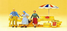 Load image into Gallery viewer, Preiser 10056 HO Scale Vendors -- Flower Stand w/Customers
