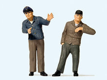 Load image into Gallery viewer, Preiser 44917 G Scale Railroad Engineer &amp; Fireman in Cab -- Set #1