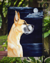 Load image into Gallery viewer, Fawn Great Dane in the Moonlight Garden Flag – Decorative Outdoor Yard Flag