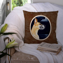 Load image into Gallery viewer, Fawn Great Dane Moonlight Stroll Throw Pillow - 14x14 Decorative Pillow – Art for Your Home &amp; Patio 7100PW1414
