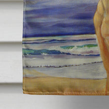 Load image into Gallery viewer, Fawn Great Dane at the beach Flag Canvas House Size