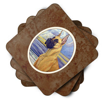 Load image into Gallery viewer, Fawn Great Dane at the beach Coasters - Set of 4 Lightweight Foam, Absorbent Drink Coasters 7101FC