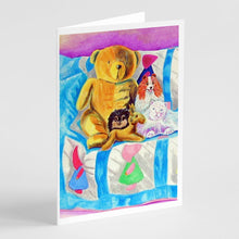 Load image into Gallery viewer, Pomeranian on the Couch Greeting Cards -  Blank Note Cards – 8-Pack of Artist-Designed Cards with Envelopes