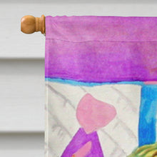 Load image into Gallery viewer, Red and white Pomeranians on the couch Flag Canvas House Size