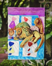 Load image into Gallery viewer, Red and white Pomeranians on the couch Garden Flag – Decorative Outdoor Yard Flag