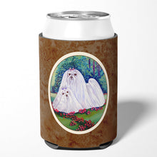 Load image into Gallery viewer, Maltese Momma and Puppy Can or Bottle Hugger 7104CC
