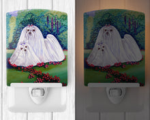Load image into Gallery viewer, Maltese Momma and Puppy Ceramic Night Light 7104CNL