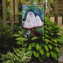 Load image into Gallery viewer, Maltese and puppy Garden Beauties Garden Flag – Decorative Outdoor Yard Flag