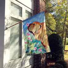 Load image into Gallery viewer, Shar Pei smell the flowers Flag Canvas House Size