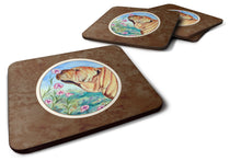 Load image into Gallery viewer, Shar Pei Smell the flowers Foam Coaster  7105FC