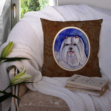 Load image into Gallery viewer, Maltese Throw Pillow - 14x14 Decorative Pillow – Art for Your Home &amp; Patio 7108PW1414