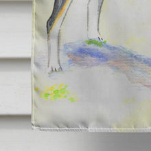 Load image into Gallery viewer, Tricolor Basenji at the beach Flag Canvas House Size