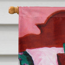 Load image into Gallery viewer, Maltese Waiting on Mom Flag Canvas House Size