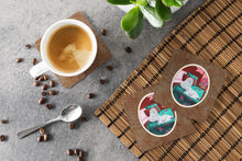 Load image into Gallery viewer, Maltese and puppy waiting on you Foam Coaster  7110FC