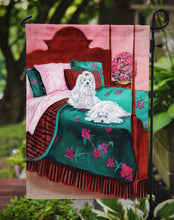 Load image into Gallery viewer, Maltese Waiting on Mom Garden Flag – Decorative Outdoor Yard Flag