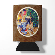 Load image into Gallery viewer, Fawn and Blue Great Dane waiting on Christmas Can or Bottle Hugger 7111CC