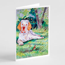 Load image into Gallery viewer, Clumber Spaniel  Greeting Cards -  Blank Note Cards – 8-Pack of Artist-Designed Cards with Envelopes