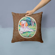 Load image into Gallery viewer, Clumber Spaniel Throw Pillow - 14x14 Decorative Pillow – Art for Your Home &amp; Patio 7113PW1414