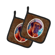 Load image into Gallery viewer, Tosa Inu Pot Holders - Set of 2 Decorative Kitchen Helpers | Made in the USA 7116PTHD