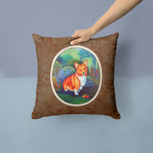 Load image into Gallery viewer, Corgi Throw Pillow - 14x14 Decorative Pillow – Art for Your Home &amp; Patio 7118PW1414