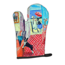 Load image into Gallery viewer, Lady with her Boston Terrier Oven Mitt 7120OVMT