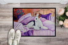 Load image into Gallery viewer, Fox Terrier Waiting on Mom Indoor Outdoor Mat 18x27 Doormat
