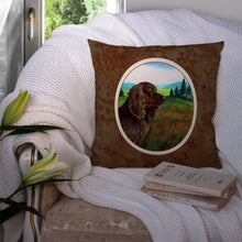 Load image into Gallery viewer, Sussex Spaniel Throw Pillow - 14x14 Decorative Pillow – Art for Your Home &amp; Patio 7122PW1414